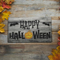 JennyGems Halloween Wooden Sign Indoor Decor Bats Pumpkin Made in USA by Deal US