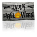 JennyGems Halloween Wooden Sign Indoor Decor Bats Pumpkin Made in USA by Deal US