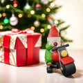 NANAOUS Biker Gnomes Motorcycle Statue 3.9in Funny Garden Decor Resin Figurine by Deal US