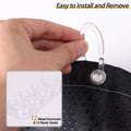 SPEPLA Shower Curtain Liner 71x71 White Waterproof Washable with Hooks by Deal US
