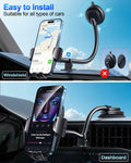 CINDRO Car Phone Holder Flexible Arm Universal 6.2in for iPhone Android by Deal US