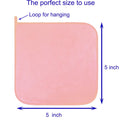 Extra Thick Reusable Microfiber Makeup Remover Cloths 10 Pack Pink Gift Box by Deal US