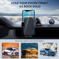 CINDRO Car Phone Holder Mount Military-Grade Suction Universal Black by Deal US