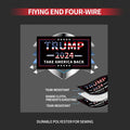 Trump 2024 Flag 3x5 Double Sided 3 Ply UV Resistant Black Brass Grommets by Deal US