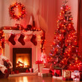 Brightown C9 LED Christmas String Lights 33ft 50 LED Red Waterproof Green Wire by Deal US