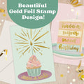 Birthday Cards Assortment Women Gold Foil 4x6 Envelopes 24 Pack by Deal US