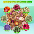 Fokzucyo Chicken Nesting Herbs 14oz Natural Premixed 8 Dried Flowers Herbs by Deal US