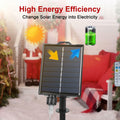 Qoosea Solar Christmas Lights 6 Pack Waterproof Candy Cane 78 LED Warm White by Deal US