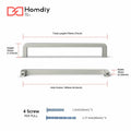 homdiy Stainless Steel Cabinet Pulls 6.25in Hole Center Silver 10Pack by Deal US