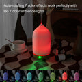 Ceramic Ultrasonic Oil Diffuser Wood Grain Black 100ML USB Adapter 7-Color LED by Deal US