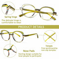 VisiWell Reading Glasses Women Blue Light Blocking 5 Pack 1.50 Mix Colors by Deal US