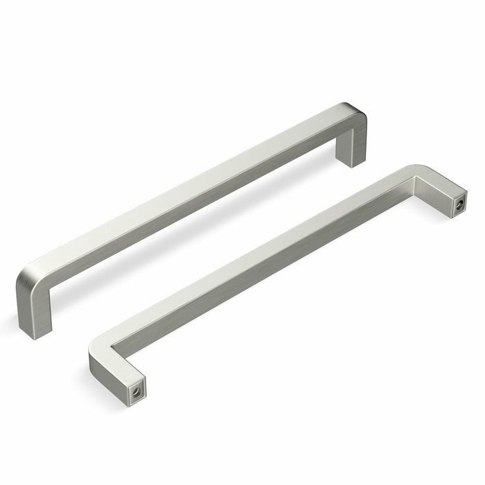 homdiy Stainless Steel Cabinet Pulls 6.25in Hole Center Silver 10Pack by Deal US