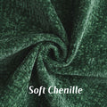 FUTEI Dark Green Chenille Throw Pillow Covers 26x26 Inch Set of 2 by Deal US
