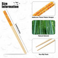 Halloween 50 Pairs 9.4in Bamboo Disposable Chopsticks Sleeved Party Gifts by Deal US