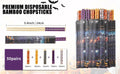 Halloween 50 Pairs 9.4in Bamboo Disposable Chopsticks Sleeved Party Gifts by Deal US