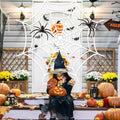 Goklmn Spider Webs Halloween Decorations Outdoor 10.5ft 7 Coils White by Deal US