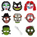 LHOAVWE Halloween Full Face Cosplay Masks 8 Pcs Party Costume Decor by Deal US