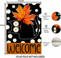 Halloween Garden Flag 12x18in Double Sided Black Cat Yard Outdoor Decor by Deal US