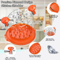 Chicken Shredder Tool Twist Large 10" with Brush Orange BPA Free Ergonomic by Deal US