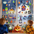 RUOKEXIN Halloween Window Stickers 101 Pcs Double-Sided Removable Decals by Deal US