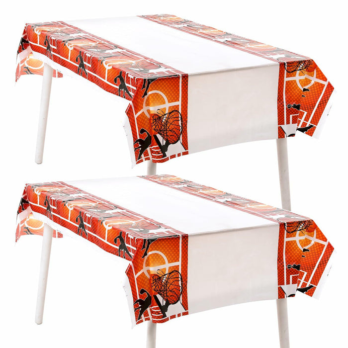 Aiyorse Basketball Tablecloth 71x43in Disposable Waterproof Plastic Table Cover by Deal US