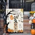 DLZDN Halloween Boo Dog Garden Flag Pumpkin Golden Retriever 12x18 Burlap by Deal US