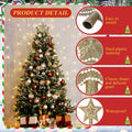 Hollowfly Mini Star Christmas Tree Topper Pearl Black 10 Inch by Deal US