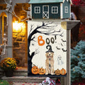 DLZDN Halloween Boo Dog Garden Flag Pumpkin Golden Retriever 12x18 Burlap by Deal US