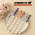 Halloween 50 Pairs 9.4in Bamboo Disposable Chopsticks Sleeved Party Gifts by Deal US