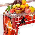 Aiyorse Basketball Tablecloth 71x43in Disposable Waterproof Plastic Table Cover by Deal US