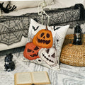 AVOIN Halloween Pumpkin Jack-O'-Lantern Bat Throw Pillow Cover 18x18 Inch by Deal US