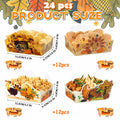 Thanksgiving Disposable Snack Bowls 24pcs Autumn Theme Party Supplies by Deal US