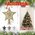 Hollowfly Mini Star Christmas Tree Topper Pearl Black 10 Inch by Deal US
