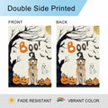 DLZDN Halloween Boo Dog Garden Flag Pumpkin Golden Retriever 12x18 Burlap by Deal US