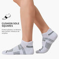 NTCARE Mens Athletic Ankle Socks Cushioned Arch Support Grey 6 Pairs - One Size by Deal US