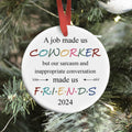 BEST Canvas Wall Art Funny Christmas Ornaments 2023 Gifts for Coworkers by Deal US