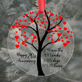 60th Anniversary Acrylic Ornament for Him Her Couples Wedding Gift by Deal US