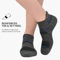 NTCARE Mens Athletic Ankle Socks Cushioned Arch Support Grey 6 Pairs - One Size by Deal US