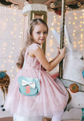 OYLOLA Toddler Girls Purse Initial Birthday Gift Blue X Ages 3-8 by Deal US