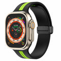 LYSMVIVI Magnetic Silicone Sport Band for Apple Watch 38-49mm Unisex by Deal US