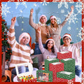 Gersoniel 24 Pcs Christmas Cookie Boxes 8.6x6x2.5in Red Green Snowflake by Deal US
