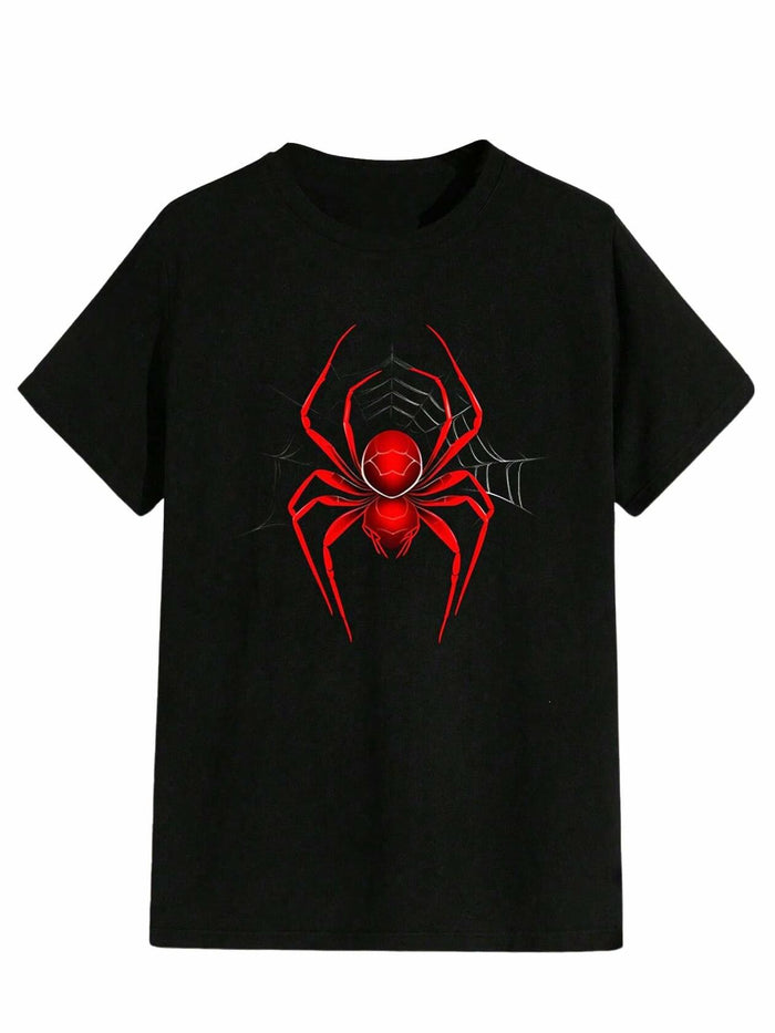 RoseSeek Boys Letter Graphic Crewneck Tee Black Red Size 11 by Deal US