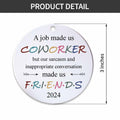 BEST Canvas Wall Art Funny Christmas Ornaments 2023 Gifts for Coworkers by Deal US