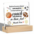 Thank You Coach Gifts Clear Acrylic Desk Sign with Stand Office Decor by Deal US