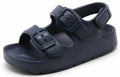INMINPIN Toddler Boys Girls Buckle Sandals Adjustable Back Strap Navy Size 5 by Deal US