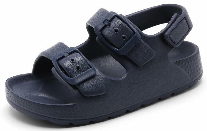 INMINPIN Toddler Boys Girls Buckle Sandals Adjustable Back Strap Navy Size 5 by Deal US