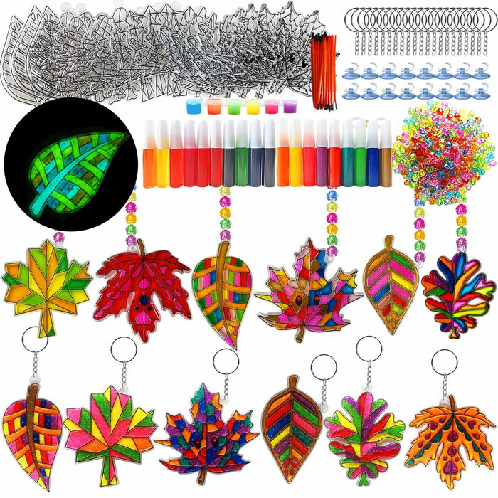 Ayhuhra Valentine Monster Suncatchers Craft DIY Kit 28 Sets by Deal US