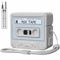 MOFREE AirPods 3 Case Cover Cassette Tape Design Soft Silicone Off-White by Deal US