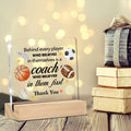 Thank You Coach Gifts Clear Acrylic Desk Sign with Stand Office Decor by Deal US