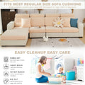 Universal Sofa Cover Stretch Slipcover Anti-Slip L Shape Large Grey by Deal US